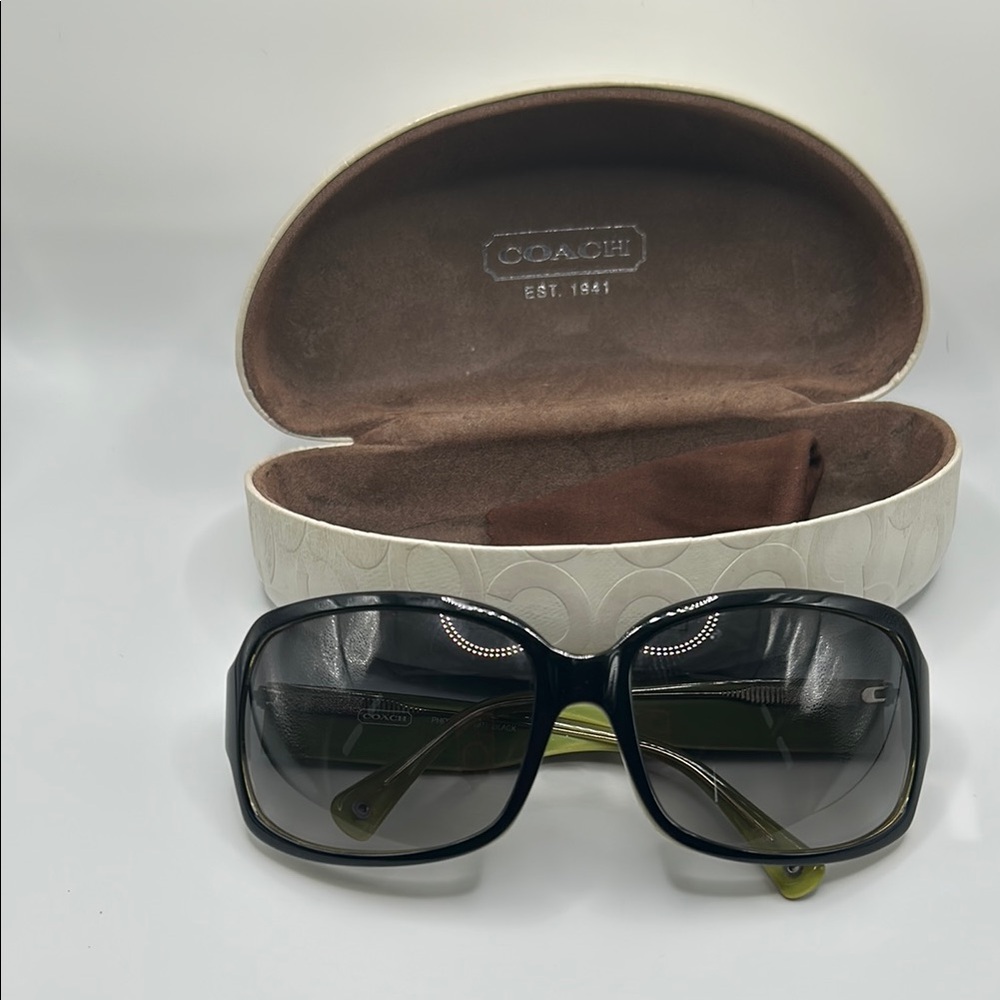Coach Black Oversized Sunglasses